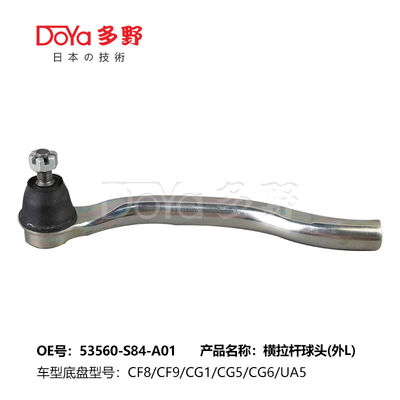 Adjustable 1-2 Inches Neutral Carton Bolt on Tie Rod End with Grease Fitting 53560-S84-A01