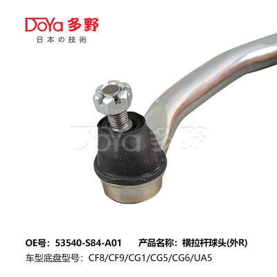 Control and Movement Tie Rod End with 1-2 Inches Adjustment Range and Grease Fitting